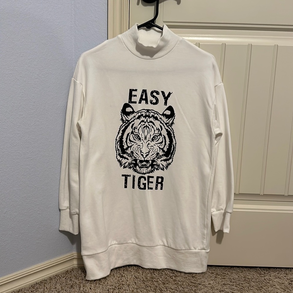 Tiger Sweatshirt Dress